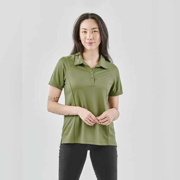NWT Women’s StormTech Milano Sports Golf Athletic Sports UPF 50 Polo Shirt - Picture 1 of 9